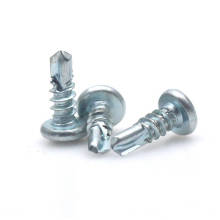 din 7504 tap bolts steel zinc plated thread head self tapping screws Cross Recessed Pan Head Drilling Screws